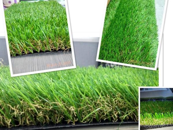 Plastic 40mm Outdoor Fake Grass For Yard Office Area 4 Colors Available