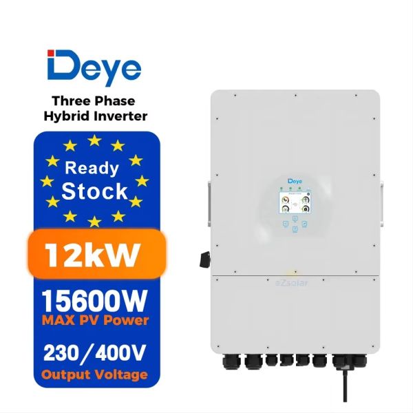 Deye 12Kw Hybrid Inverter Warehouse Micro Inverters Solar Panels Kit Hybrid Inverter With Solar Controller
