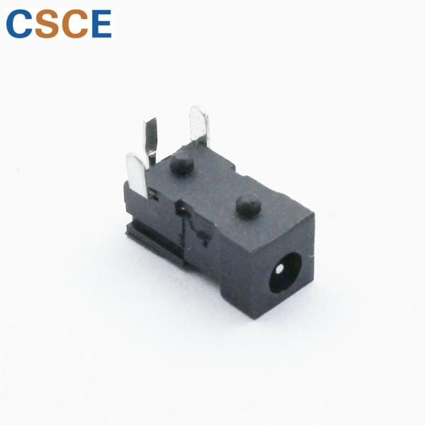 Pin 0.6mm DC Power Female Jack Connector , DC Jack Power Connector With Post