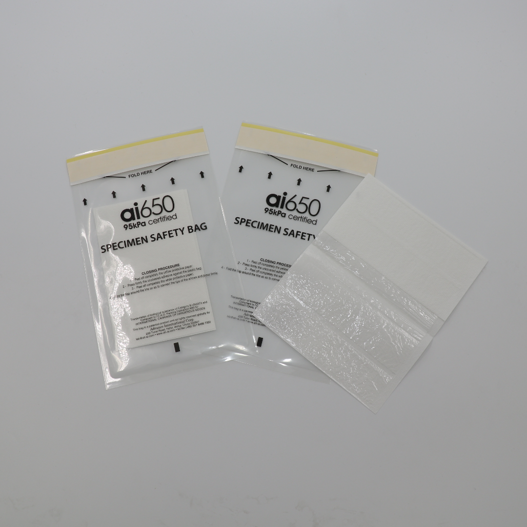 PE Eco двойной сумки образца 95kPa молнии кармана патологической дружелюбное пластиковое медицинское