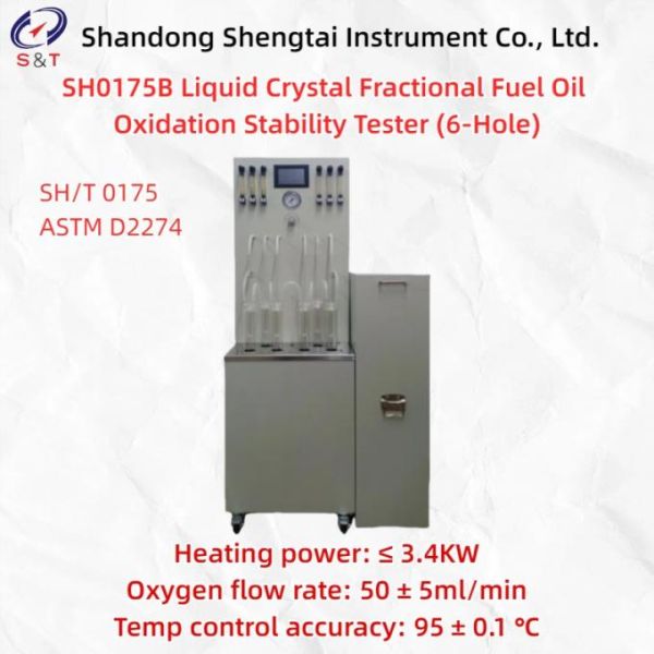 6-Port Distillate Fuel Oil Oxidation Stability Measuring Instrument Test Temperature 95±0.1℃ with ASTM D2274