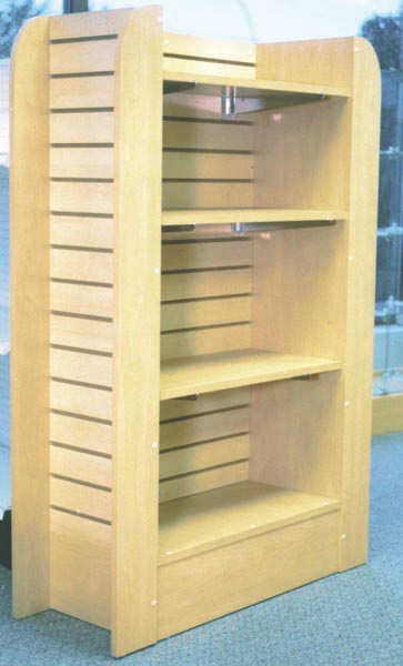 Wooden Display, wood display stand /shelf/rack with board and metal