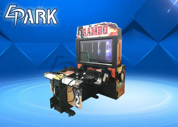 Electronic Rambo i Arcade Shooting Arcade Game 2 Player / Light Gun Arcade Cabinet
