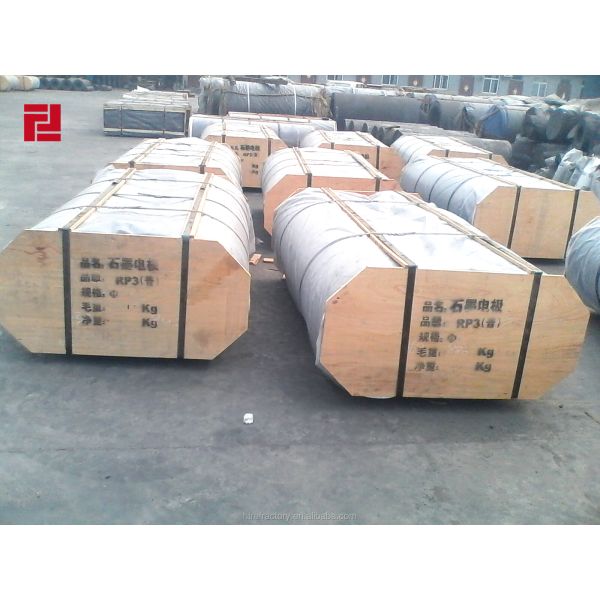 Огнеупорные материалы Черный графитовый электрод для электрических дуговых печей