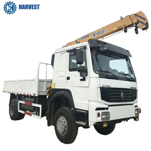 4t soulevant camion du lecteur 266hp de roue de Sinotruk LHD 4x4 de capacité tout l'a monté la grue