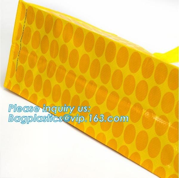 China pp woven check jumbo laundry shopping bag,Promotional logo printed cheap reusable black pp woven shopping custom b