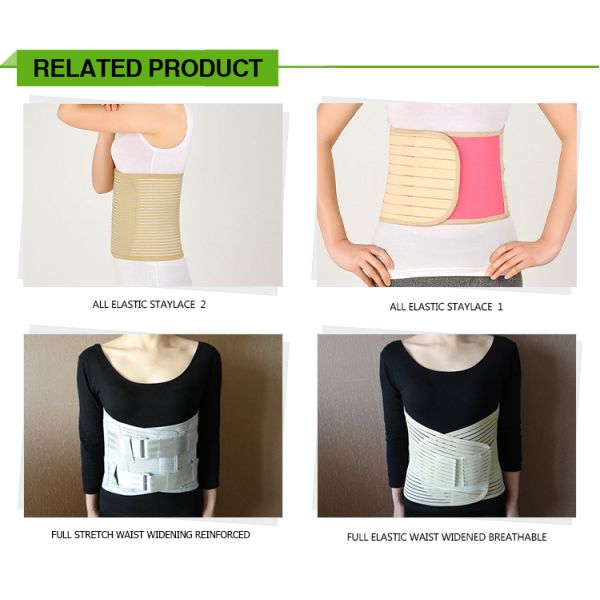 Soft fabric maternity abdomen belt white/black/skin color for pregnant women