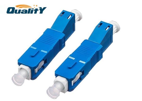 Blue Color Optical Fiber Conversion Adapter High Corrosion Resistance