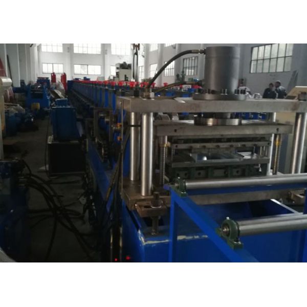 GCR15 Roller Material Rack Rolling Machine , Shelf Cold Forming Machine With Cr12Mov