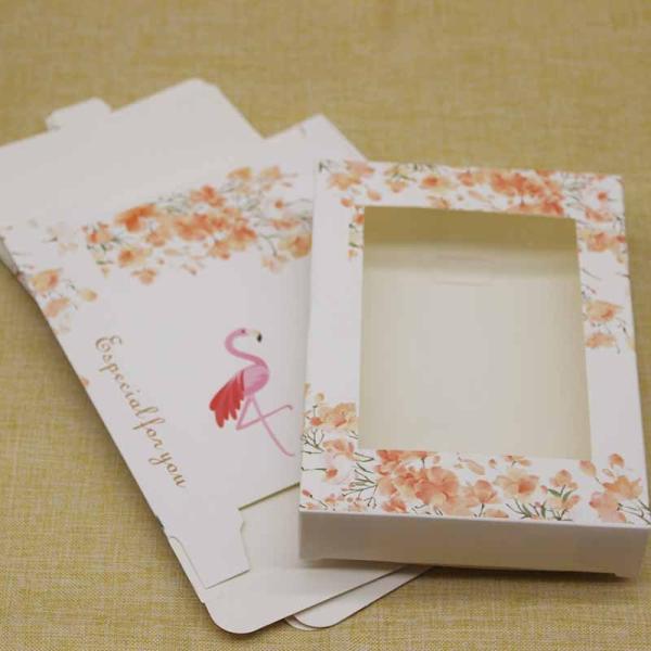Caja de regalo con ventana Embalaje premium Estuche de exhibición de uñas portátiles Presentación de joyas y recuerdos