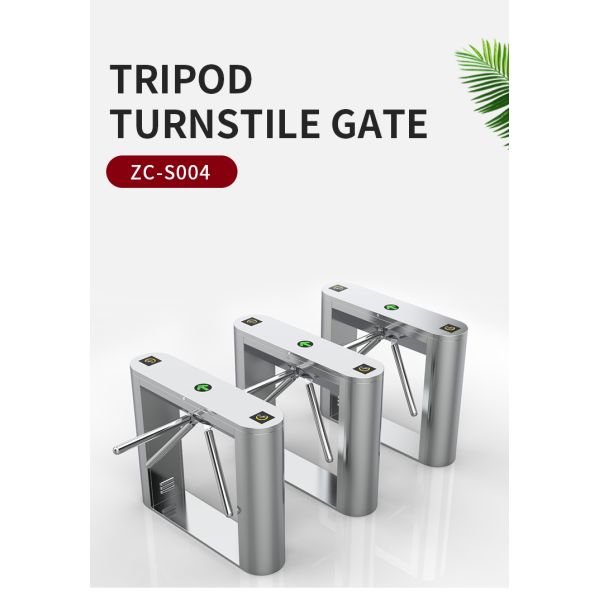 Ticket Checking Tripod Turnstile Gate Entrance 30-40 People/Min RS232 Interface