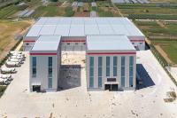 Edifícios de aço pré-construídos de alta resistência galvanizados a quente pintados