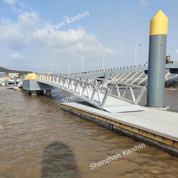 Flutuadores do HDPE da liga de alumínio de Marine Aluminum Gangway Floating Platforms
