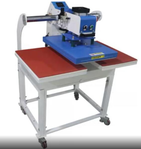 Flatbed Drawing Pneumatic Heat Press Machines 0-299C Temperature Range