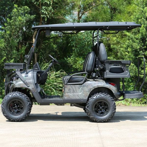 4-Seat Electric Golf Cart With 14-Inch Off-Road Tires Q235 High-Strength Chassis And 10-Inch Multimedia Screen