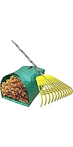 Heavy Duty Home and Yard Waste Bag 48-Gallon Woven Polypropylene, Reusable Lawn and Leaf Garden Bag with Reinforced