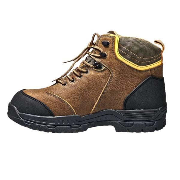 Brown Cement Safety Shoes for US 6-12 Built to Withstand the Toughest Environments Genuine Leather