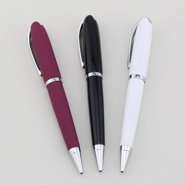 Sleek Metal Ballpoint Pen 1.0mm Classic Office Stationery Business Ball Pen