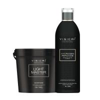 Polvo Decolorante para Cabello de 9 Niveles de Elevación, Etiqueta Privada, Azul Claro, Fórmula Herbal, Bajo en Amoníaco, Certificado GMP, Cosméticos Profesionales