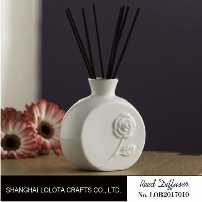 Flower Pattern Ceramic Scent Diffuser For Beauty Care , Soothing Nerves