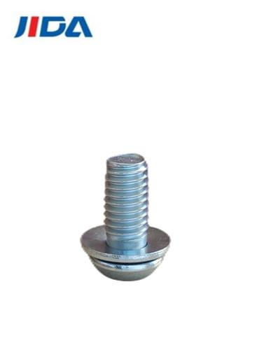 M6 x 12.6mm Grade 8.8 Hex Washer Screw Flat Round Head Allen Bolt