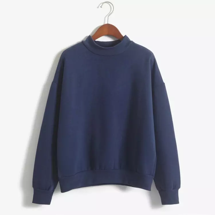 Spring Plain Crew Neck Sweatshirt Custom Logo Workout Pullover Women'S Hoodies