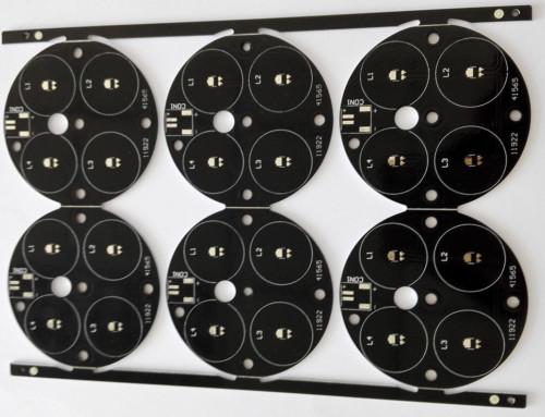 Black Aluminium PCB Assembly One Layer LED light Strips Power -6W