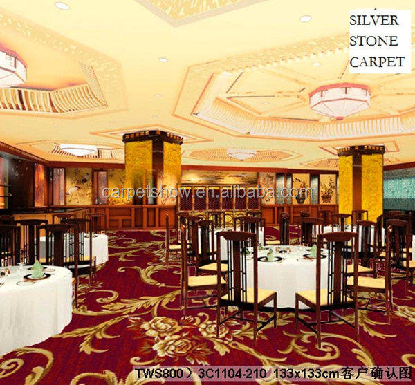Sample Eco-Friendly Nylon Printed Wall to Wall Hotel Modern Design Ballroom Carpet