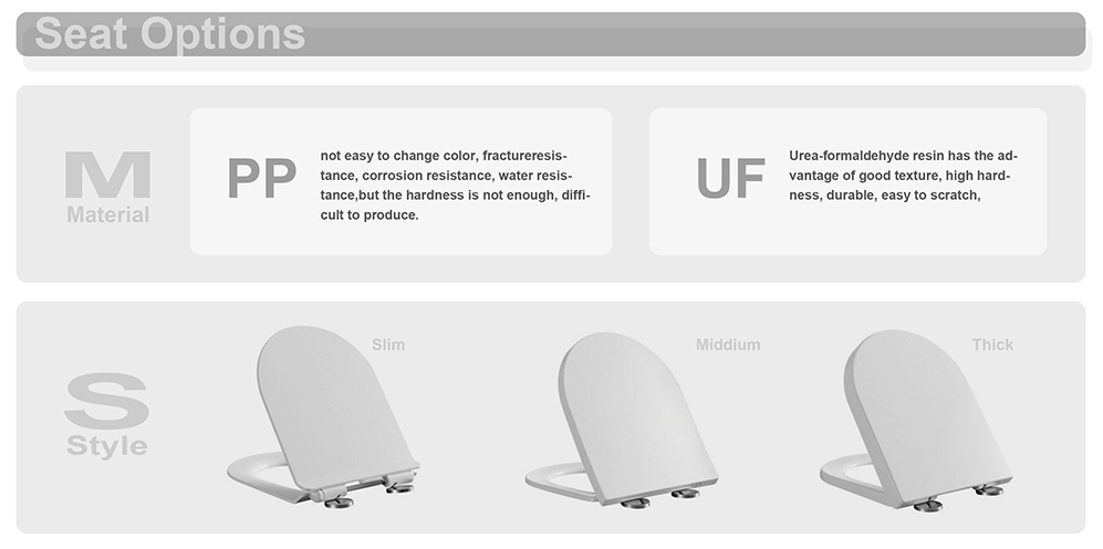 Chazhou Close Coupled 640mm P Trap Bathroom Rimless Toilet