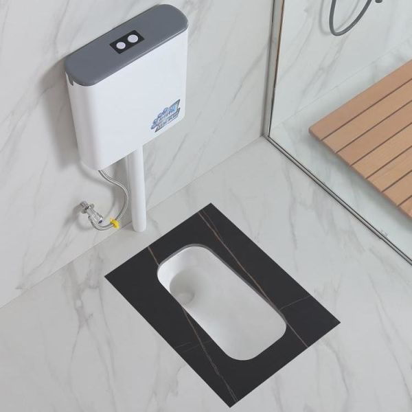 Gravity Flushing WC Squatting Pan Hotel Eco Friendly Water Closet