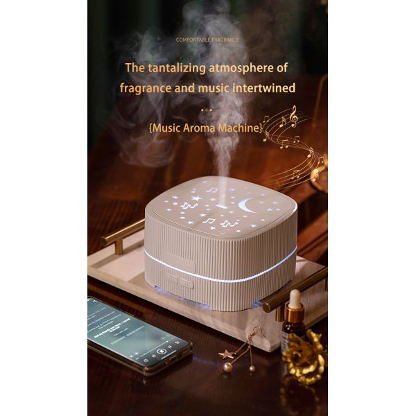 500mL Ultrasonic Aroma Air Humidifier Diffuser Machine With Noise Music Sleeping Sound
