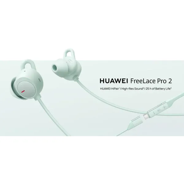 Hua Wei Freelace Pro 2 écouteurs sans fil montés sur le cou haute qualité sonore et longue durée de vie de la batterie