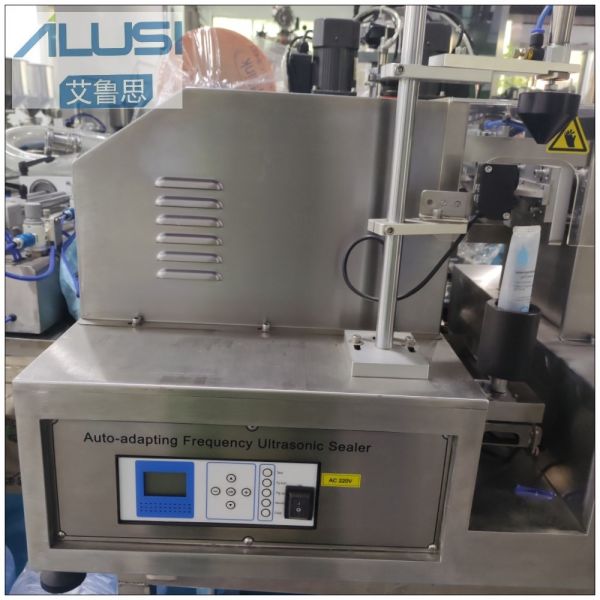 Заполнитель трубки зубной пасты сливк Semi автоматической ультразвуковой пластиковой машины запечатывания трубки косметический