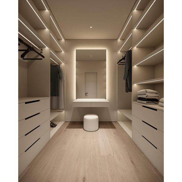 Modern Wooden Dressing Table With Mirror for Bedroom Wall Cabinet and Clothes Wardrobe