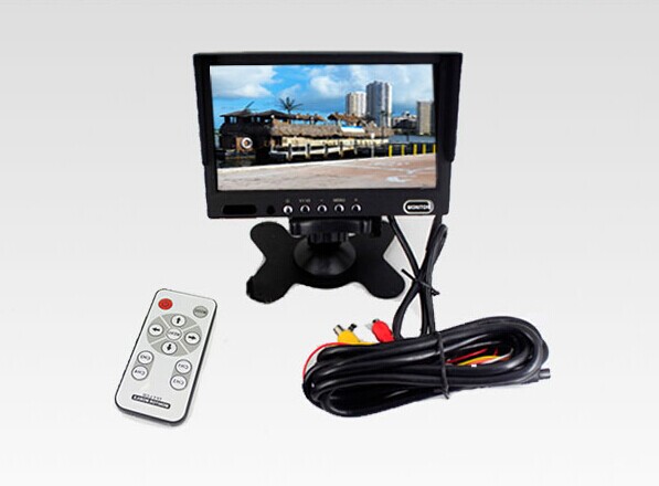 12-24V 800x480 7-дюймовый ЖК-монитор для автомобиля с 2AV видео солнцезащитным прикрытием