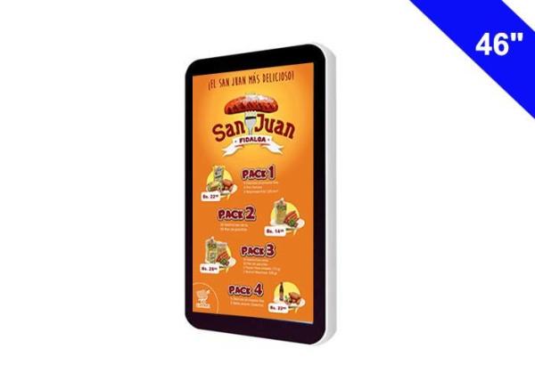 Commercial Dual Core WiFi Digital Signage In Retail Full HD Wall Mount Display