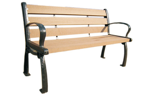 Cedar Recyclable WPC Outdoor Furniture , Weather Resistant Garden Chair