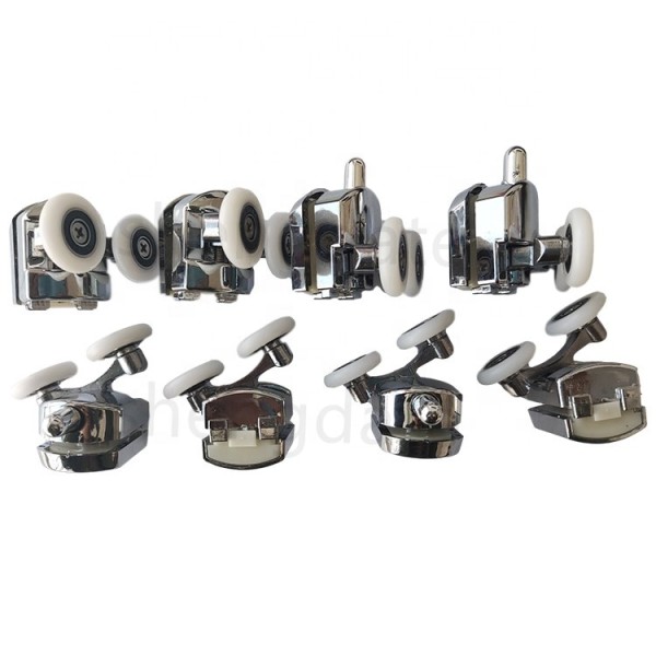 Sliding Glass Door Parts Shower Door Rollers Double Wheels Shower Cabin Wheel Pulley