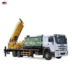 Poço de água hidráulico montado caminhão de Dth que fura Rig Machine 6 x 4