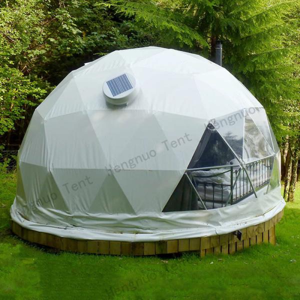 10m diameter Luxury Rainproof PVC Canvas Camping Tent Geodesic Dome House