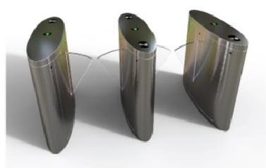 Automatic Flap Barrier Gate Turnstile With 1.2s Closing Time