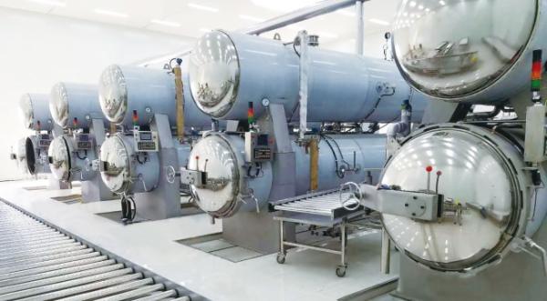 Soymilk Pouch Bag Retort Sterilization Kettle 500kg/BATCH 0.35Mpa