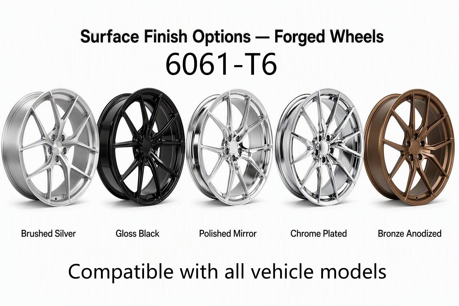 Custom Hot Sale 2-Piece Forged 19 Inch 5x100 Matte Black Passenger Car Wheels & Tires for Tesla Model 3 Model Y