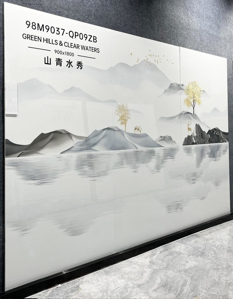White 900x1800mm Polished Glazed Porcelain Tiles Non-Slip