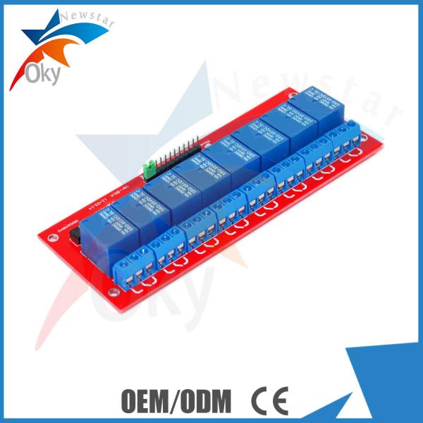 tableau de commande de module de relais de 5V/12V Arduino 8 avec l'isolement de coupleur optique