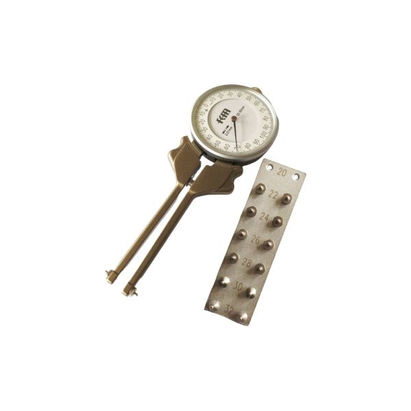 20-35mm Interchangeable Anvils Inside Dial Caliper Gauge for Measuring Holes and Grooves
