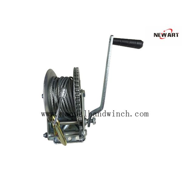 10m Cable Manual Hand Winch 1000lbs A3 Steel Zinc Plated Mini Marine Trailer Winch