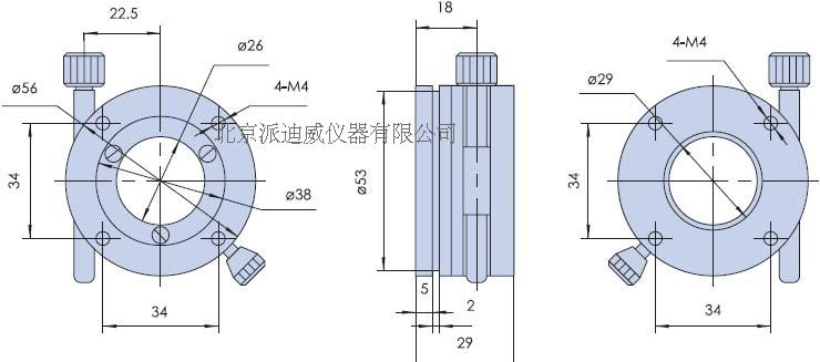 этап точности этапа диаметра 56mm роторный располагая роторный универсальный
