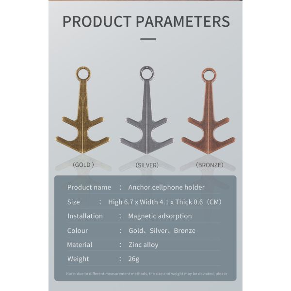 L11.3cm 30g Colorful Aluminum Alloy Phone Holder Special Anchor