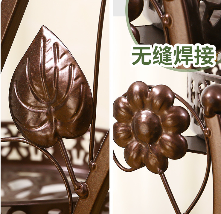Anti Corrosion H81cm 6 Tier Metal Plant Stand For Decoration